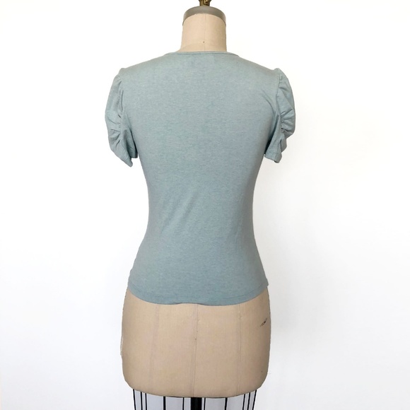 VELVET - Shirred Sleeve Knit Top - Picture 4 of 4